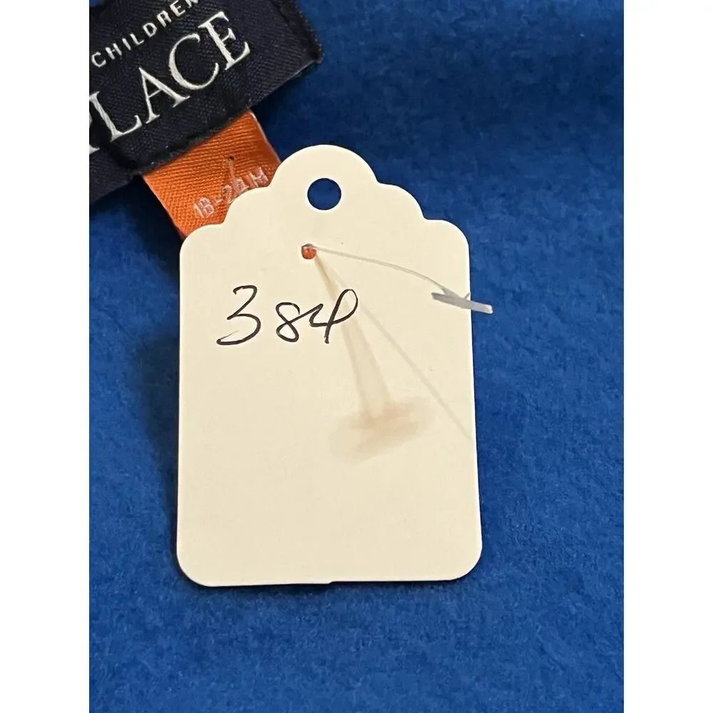 The Children's Place Boys Jacket 18-24 Months Blue fleece lining zip front